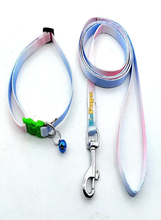 KsPups Dog Collar and Leash Set Puppy Rainbow Color, Adjustable Nylon Collar with Leash for Small Dogs, Quick Release and Breathable Collar Set for Puppies, Dog & Cat 10 MM (Pack of 1) - Image 2